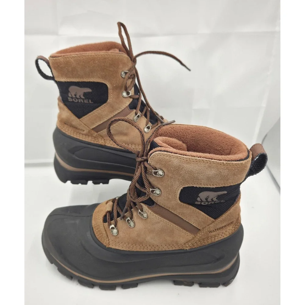 Sorel Mens Waterproof Insulated Winter Snow Duck Boots Brown Black 200g